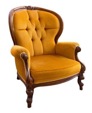 vintage armchair clipart