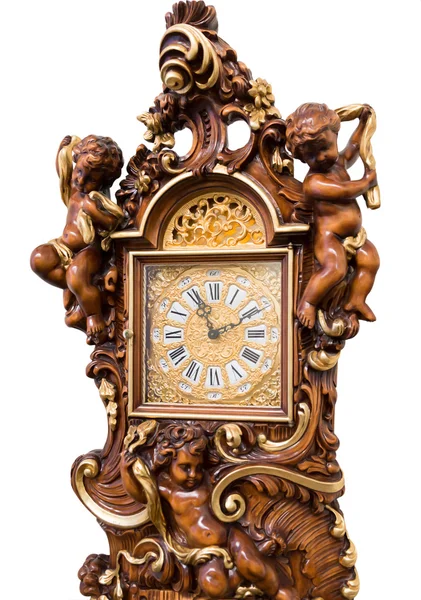 Orologio in legno — Foto Stock