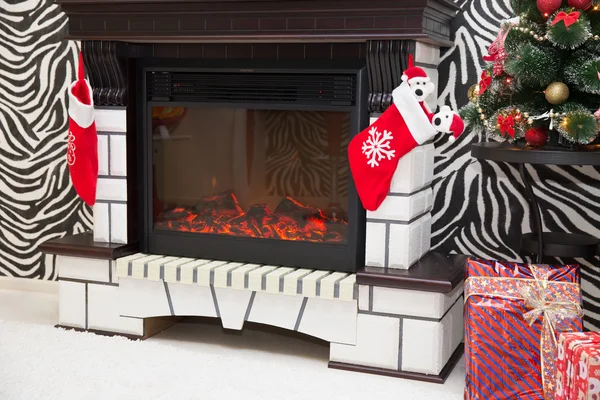 Fireplace — Stock Photo, Image