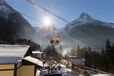 Teleferik Kayak merkezinde
