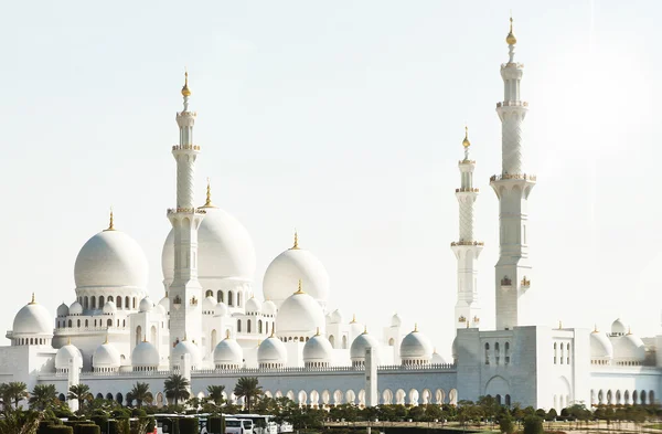 Abu Dabi 'deki Şeyh Zayed camii. — Stok fotoğraf