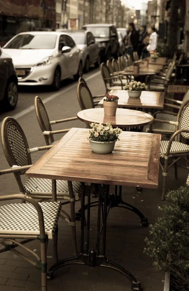 Café auf einer Straße — Stockfoto