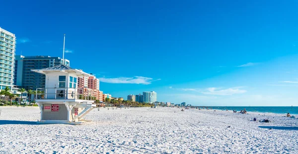 Clearwater Sahili, Florida Usa 'da güzel beyaz kumları var.