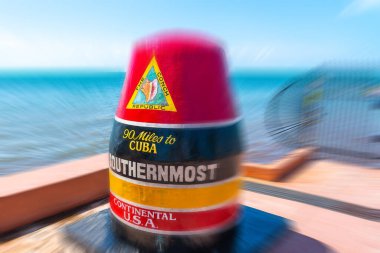 Southernmost point in continental USA in key west, florida