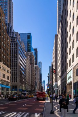 New york, USA - May 16, 2019: Busy street and crowd of people in New York city, USA