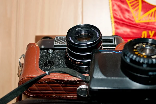 Sovětské retro fotoaparát — Stock fotografie