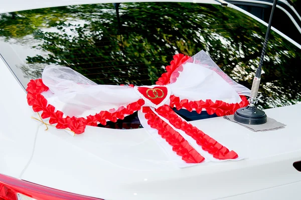 Wedding car decoration — Stock Photo, Image