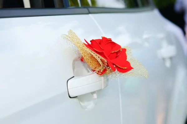 結婚式の車の装飾 — ストック写真