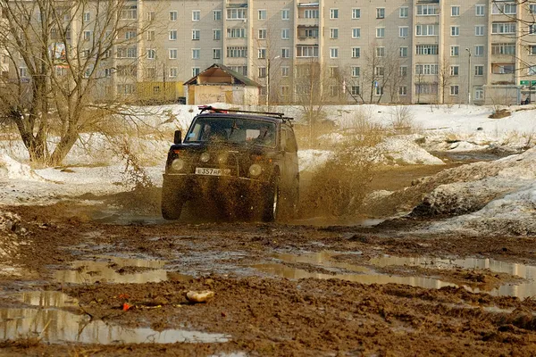 Auto racing off road — Stock Photo, Image