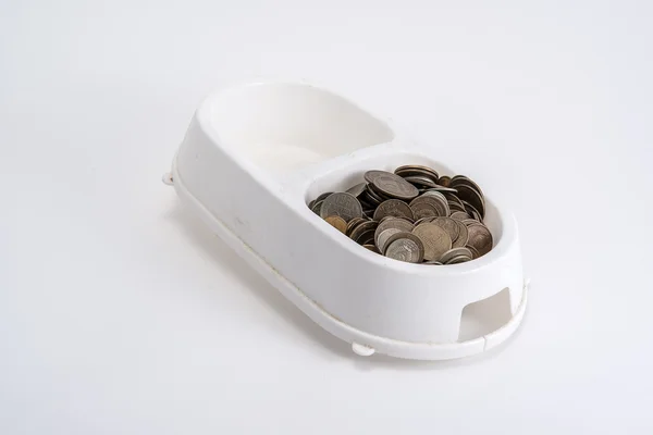 お金と飼い葉桶 — ストック写真