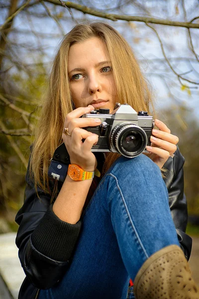 Mulher loira — Fotografia de Stock