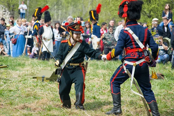 Soldiers and officers of the French Army — Stock Photo, Image