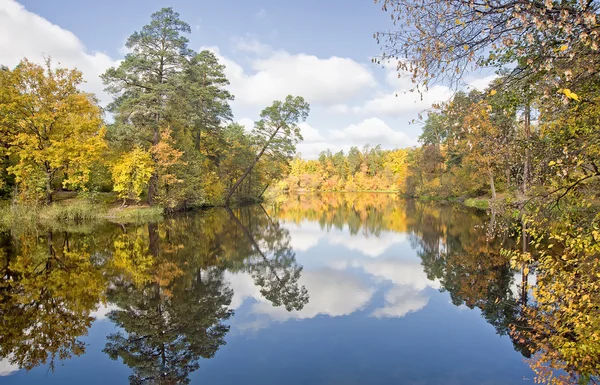 Autumnal Kiev buurt, Oekraïne — Stockfoto