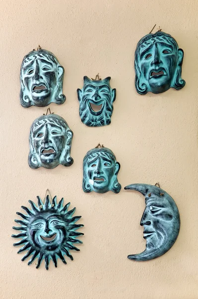 Máscaras decorativas en Grecia —  Fotos de Stock