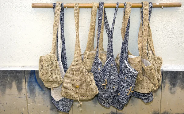 The knitted shopping bags