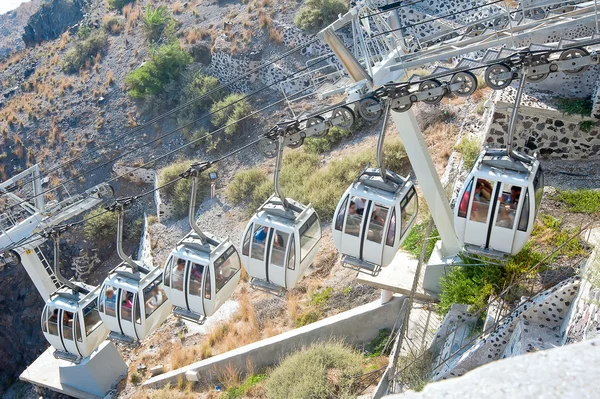 Santorini-linbanan — Stockfoto