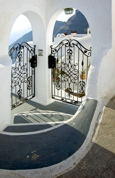 Cesta dolů na santorini, Řecko — Stock fotografie