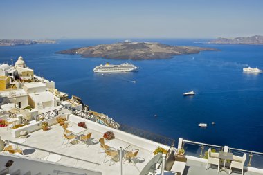 Caldera view santorini, fira terasından
