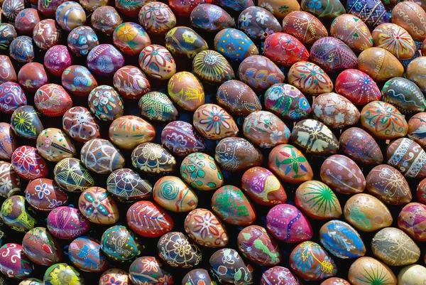 Ukrainian easter eggs galore — Stock Photo, Image