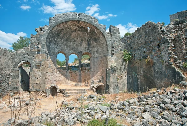 San Nicolás (o Santa Claus) en la isla Gemiler, Fethiye, Turquía — Foto de Stock