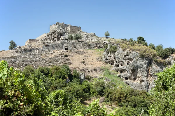 Batu nisan di Tlos, Turki 2 — Stok Foto