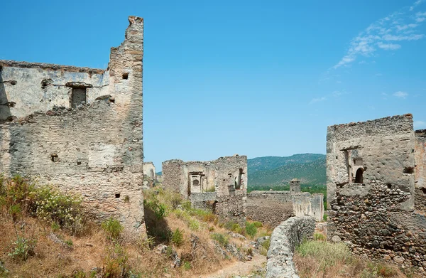 Casa en ruinas de Kayakoy, Fethiye — Foto de Stock