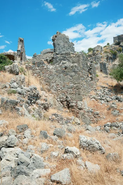 San Nicolás Ruinas de la isla, Fethiye, Turquía — Foto de Stock