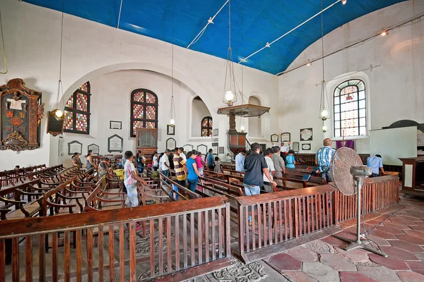 Galle、スリランカの古いオランダの改良された教会での式典. — ストック写真
