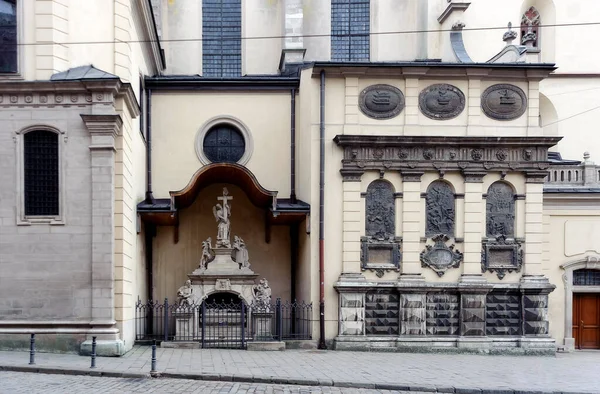 Tumba Vacía Capilla Kampians Catedral Basílica Asunción Catedral Latina Lviv —  Fotos de Stock