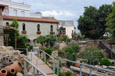 Georgia 'da bahçeli Tiflis şehri