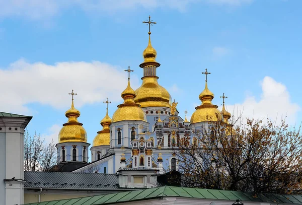 Tops Michael Golden Domed Monastery Kiev Ucrânia — Fotografia de Stock