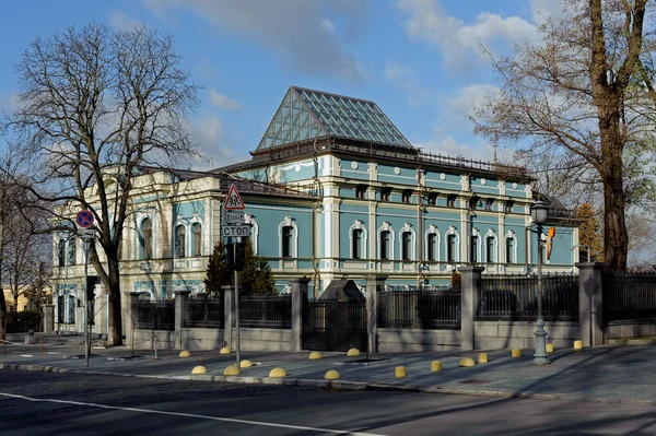 Gamla Byggnad Fasad Kiev Ukraina — Stockfoto