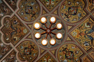 Ukrayna, Kyiv 'deki Çikolata Evi' nin tavanlarından birinde.