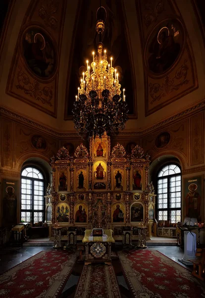 Interior Natividade Cristo Igreja Kiev Ucrânia — Fotografia de Stock