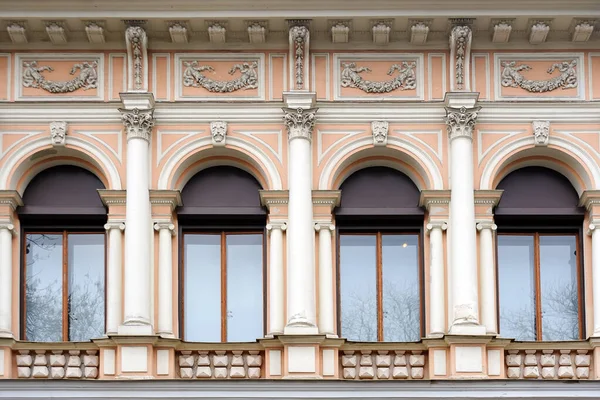 Fragment Old Building Facade Kyiv Ukraine — Stock Photo, Image