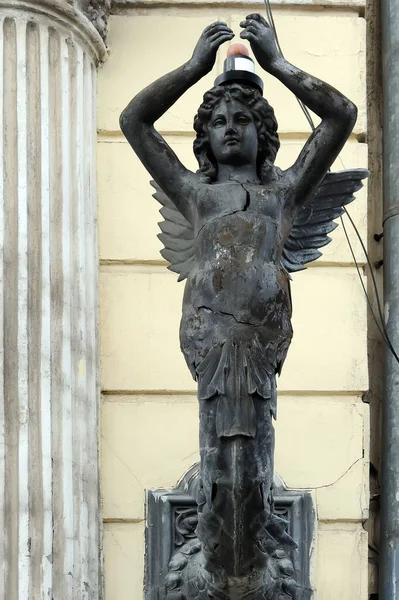 Погодные Трещины Уличной Скульптуры Одессе — стоковое фото