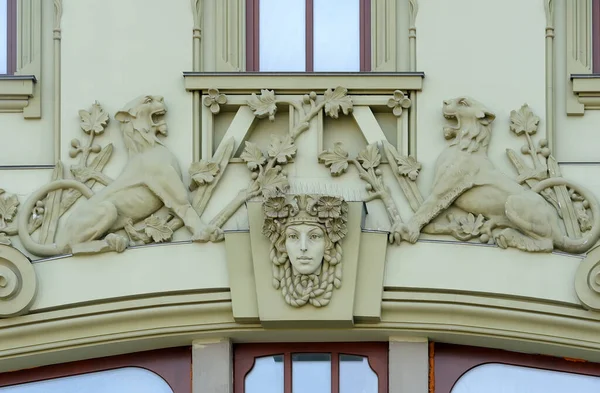 Fragmento Antigo Edifício Ornamentado Odesa Ucrânia — Fotografia de Stock