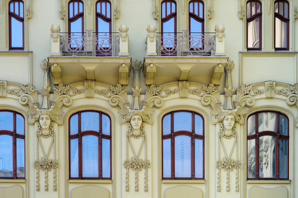 Фрагмент Богатого Старинного Здания Одессе — стоковое фото