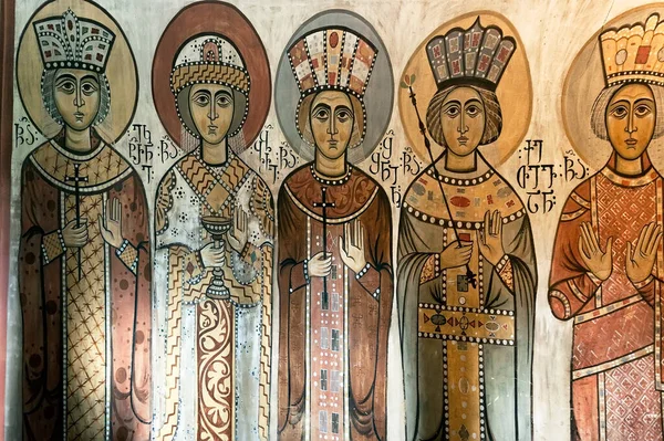 Frescos Samtavro Kloster Mtskheta Georgia – stockfoto