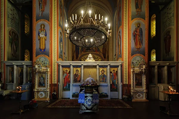 Interior Pyrohoshcha Dormição Igreja Mãe Deus Simplesmente Pyrohoshcha Igreja Kiev — Fotografia de Stock