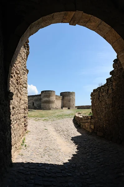 View Arch Citadel Castle Bilhorod Dnistrovskyi Akkerman Fortress Ukraine — ストック写真