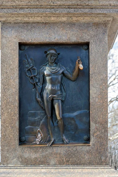 God Commerce Merchants Travelers Hermes Mercury Monument Duke Richelieu Odesa — 图库照片
