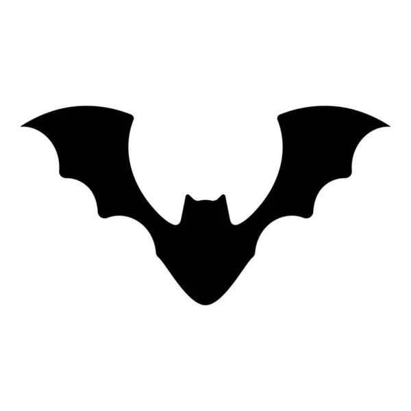 Halloween Bat Icon Isolated White Background — стоковый вектор