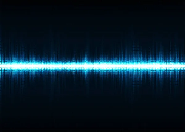 Blue Digital Equalizer Background Sound Wave Background — Image vectorielle