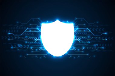 Siber güvenlik kavramı. Kişisel veri güvenliği. Siber veriler ya da bilgi gizlilik fikri. Teknoloji geçmişi