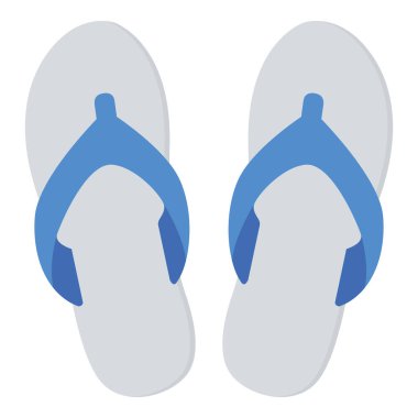 Terlik ikonu. Beyaz arkaplanda izole edilmiş bir döndür. 