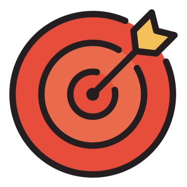 hedef simge beyaz arkaplanda izole edildi