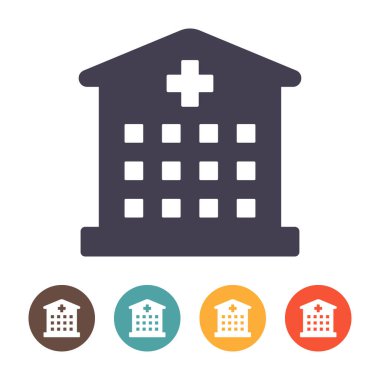 Beyaz arkaplanda Hopital simgesi