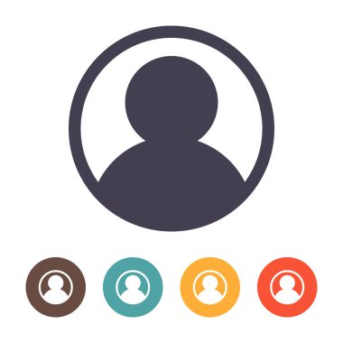 Kullanıcı profili: Beyaz arkaplanda izole edilmiş insanlar simgesi