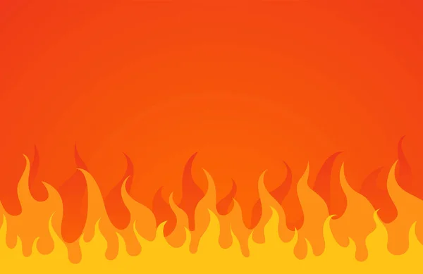 Fire Flame Orange Background — 스톡 벡터